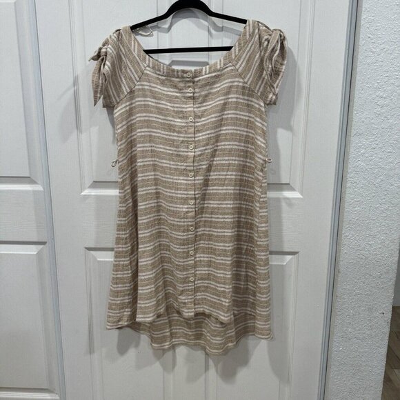 ANTHROPOLOGIE X Corey Lynn Calter Petite Edie Dress Size MP (missing Belt) - Picture 2 of 9